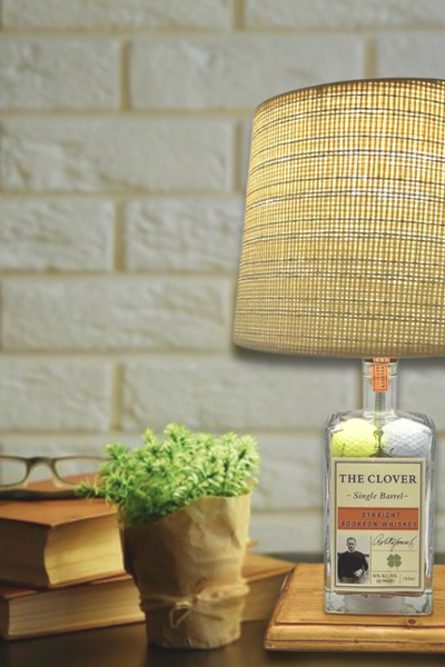 The Clover Bourbon Bottle Lamp