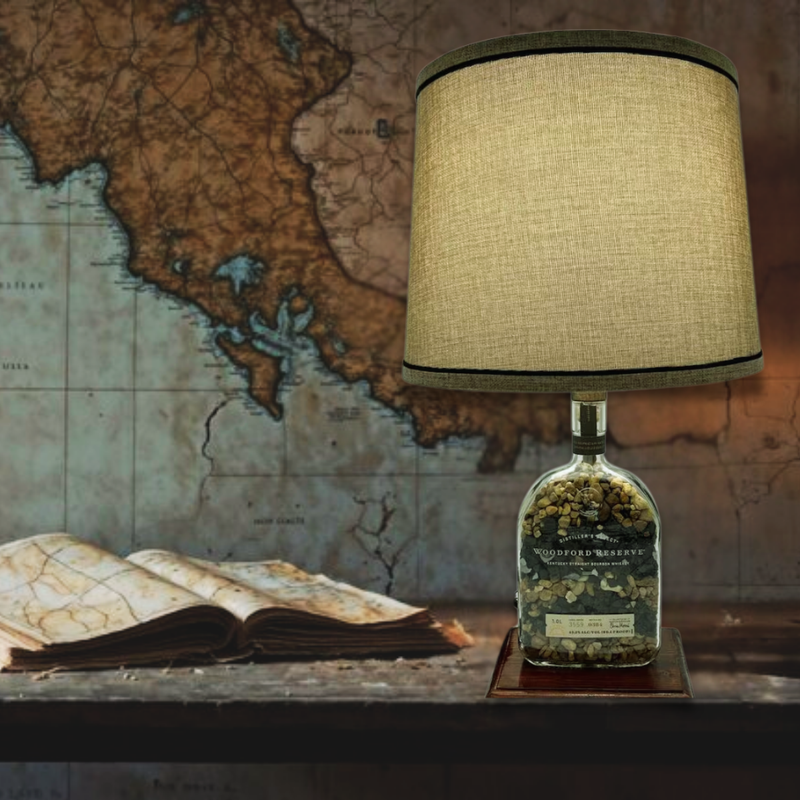 Woodford Reserve Bourbon Rocks Bottle Lamp