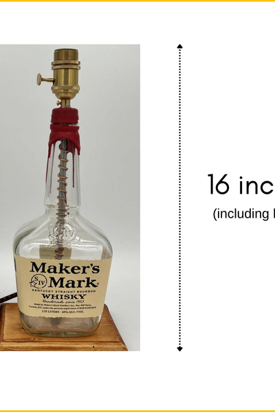 Makers Mark Bourbon Bottle Lamp