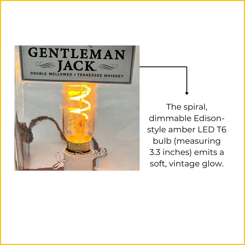 Gentleman Jack Whiskey Bottle Light