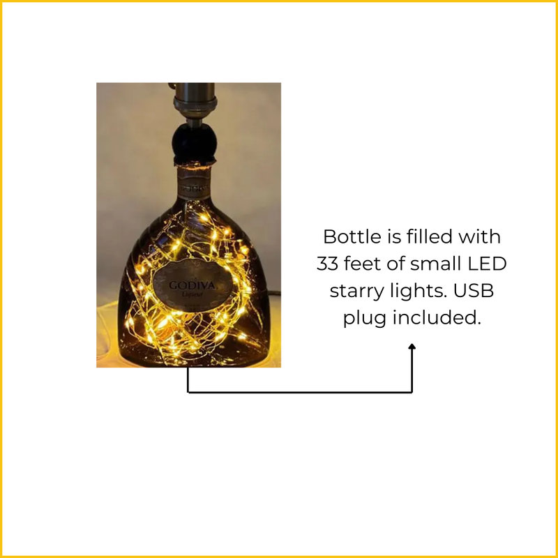 Godiva Liqueur Bottle Light