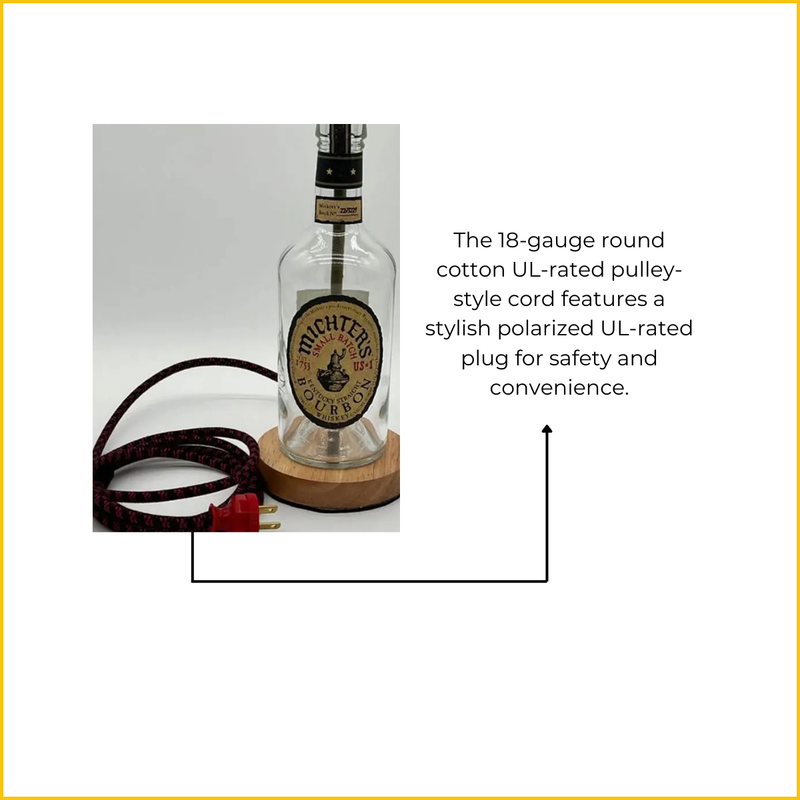 Michters Bourbon Bottle Lamp