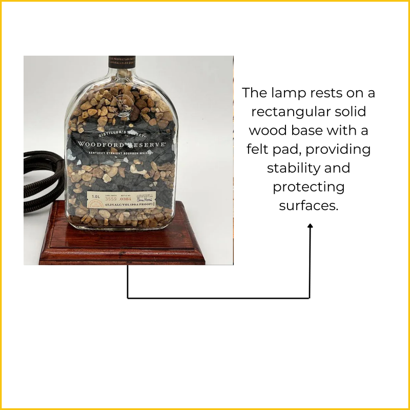 Woodford Reserve Bourbon Rocks Bottle Lamp