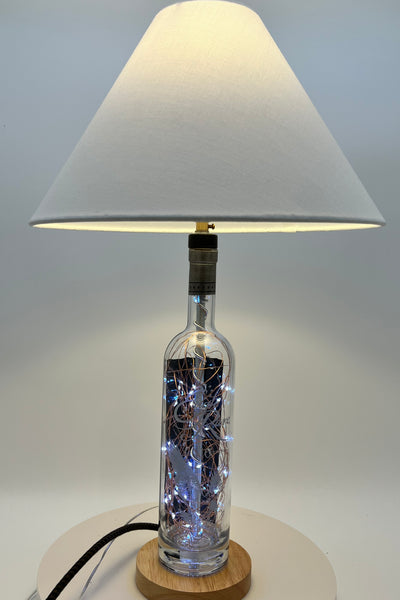 Eagle Rare® Bourbon Bottle Lamp – Repurposed Whiskey Bottle with LED Fairy Lights