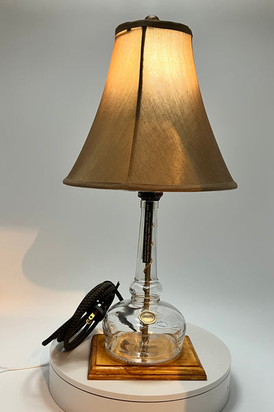 Willett® Bourbon Bottle Lamp – Handcrafted Whiskey Decor with Copper Accents