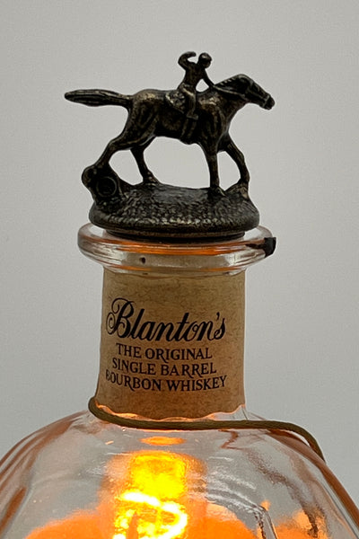 Blanton’s 750ml Bottle Light – Handcrafted Bourbon Decor with Edison Bulb