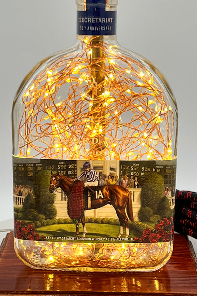 Woodford Reserve® Kentucky Derby Bottle Lamp – 1L Bourbon Light with LED Fairy Lights